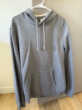 Skims Men's Grey Fleece Lounge Classic Hoodie